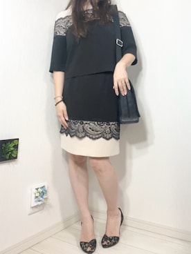 「アイテム（フォーマルスーツ/小物）」を使った、manayuaさん（レディース・154cm）の冬コーディネート