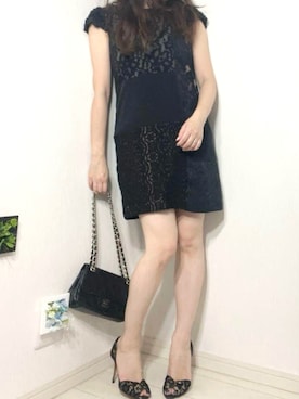「アイテム（サンダル）」を使った、manayuaさん（レディース・154cm）の秋コーディネート