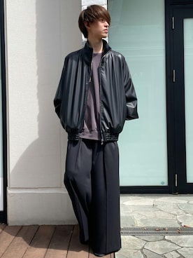 阿部まさひでさん（メンズ・176cm）の秋コーディネート