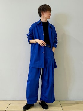 「シンヤコズカ」｜阿部まさひでさん（メンズ・176cm）の夏コーディネート