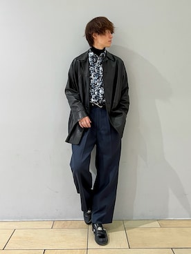 阿部まさひでさん（メンズ・176cm）の冬コーディネート