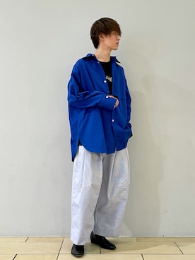 「シンヤコズカ」｜阿部まさひでさん（メンズ・176cm）の夏コーディネート