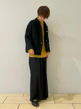 阿部まさひでさん（メンズ・176cm）の秋コーディネート