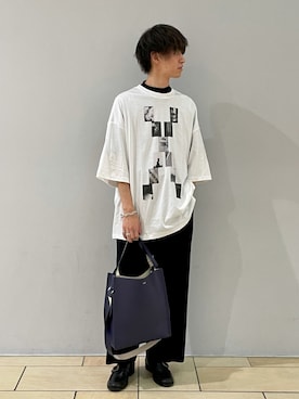 「Lui's（ルイス）のアイテム（シューズ）」を使った、阿部まさひでさん（メンズ・176cm）の夏コーディネート