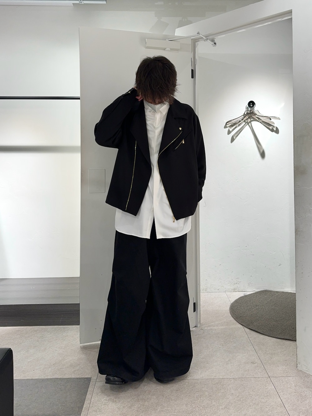 CULLNI 24AW exclusive ライダースシャツ　ブラック　黒　1 CULLNI 24AW exclusive ライダースシャツ ブラック 黒 1 CULLUNI