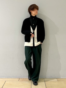 阿部まさひでさん（メンズ・176cm）の冬コーディネート