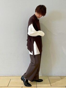 阿部まさひでさん（メンズ・176cm）の秋コーディネート