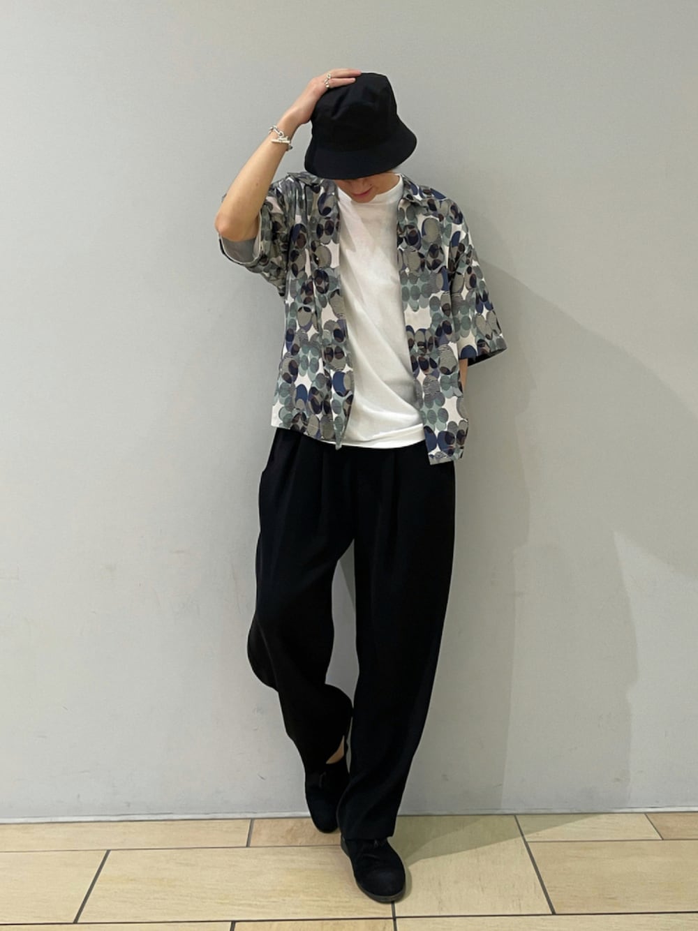 Lui's（ルイス）の「オリジナルヴィンテージドット柄オープンカラー