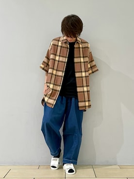 阿部まさひでさん（メンズ・176cm）の夏コーディネート