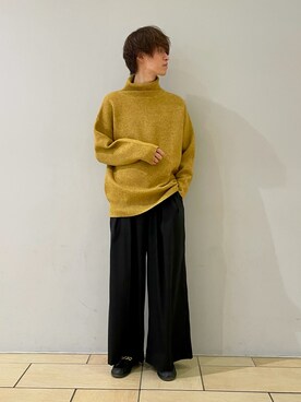 「Lui's（ルイス）のアイテム（ローファー）」を使った、阿部まさひでさん（メンズ・176cm）の秋コーディネート