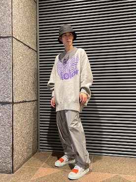 「KIJIMA TAKAYUKI」｜「アイテム（スウェット）」を使った、Muraiさん（メンズ・173cm）の夏コーディネート