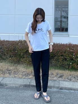 「AZUL by moussy（アズールバイマウジー）のアイテム」を使った、𝑵𝒂𝒏𝒂さん（レディース・158cm）の秋コーディネート