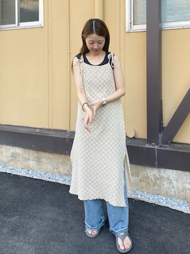 「レイヤードstyle」｜𝑵𝒂𝒏𝒂さん（レディース・158cm）の秋コーディネート