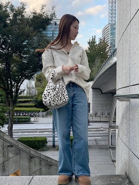 「UGG（アグ）のアイテム（ブーツ）」を使った、𝑵𝒂𝒏𝒂さん（レディース・158cm）の秋コーディネート