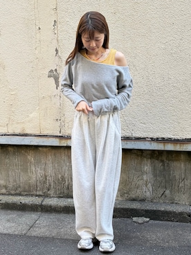 「DouDou（ドゥドゥ）のアイテム」を使った、𝑵𝒂𝒏𝒂さん（レディース・158cm）の春コーディネート