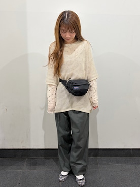 「coca（coca）（コカ）のアイテム」を使った、𝑵𝒂𝒏𝒂さん（レディース・158cm）の夏コーディネート