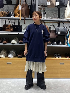 「アイテム（スウェット）」を使った、ヒトミさん（レディース・146cm・30代）の夏コーディネート