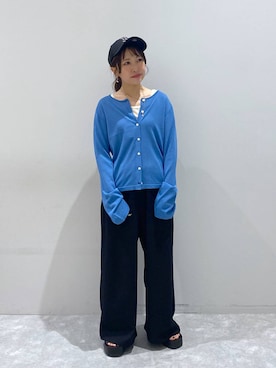 「アイテム（帽子）」を使った、ヒトミさん（レディース・146cm・30代）の夏コーディネート