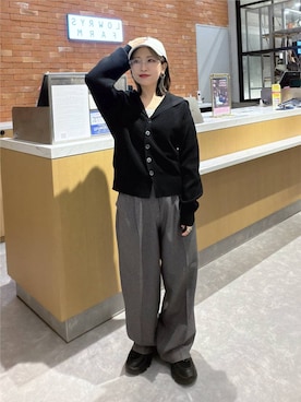 「LOWRYS FARM（ローリーズファーム）のアイテム（その他パンツ）」を使った、ヒトミさん（レディース・146cm）の秋コーディネート