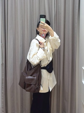 「LOWRYS FARM（ローリーズファーム）のアイテム（シャツ/ブラウス）」を使った、ヒトミさん（レディース・146cm）の秋コーディネート