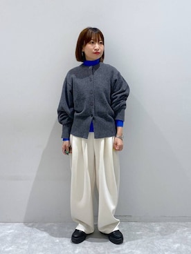 「アイテム（スウェットパンツ）」を使った、ヒトミさん（レディース・146cm）の冬コーディネート