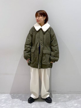 「アイテム（その他アウター）」を使った、ヒトミさん（レディース・146cm）の冬コーディネート