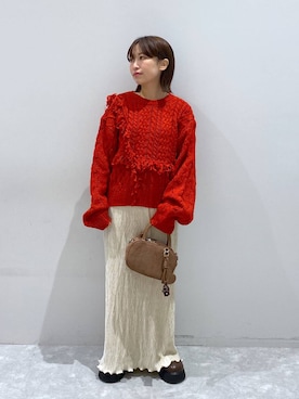 「アイテム（ポロシャツ）」を使った、ヒトミさん（レディース・146cm・30代）の秋コーディネート