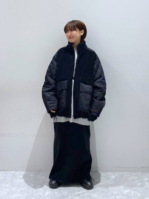 LEPSIM ブルゾン アウター スタンドボアキルトブルゾン 523889