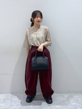 「アイテム（バレッタ/ヘアクリップ）」を使った、ヒトミさん（レディース・146cm）の夏コーディネート