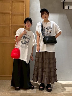 「アイテム（キャップ）」を使った、ヒトミさん（レディース・146cm・30代）の夏コーディネート