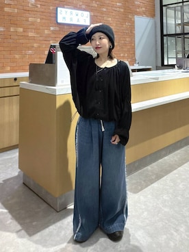「LOWRYS FARM（ローリーズファーム）のアイテム（スニーカー）」を使った、ヒトミさん（レディース・146cm）の秋コーディネート
