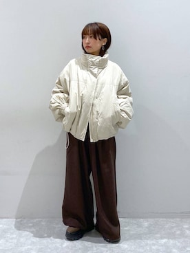 「体型カバー」｜「アイテム（ジャケット/アウター）」を使った、ヒトミさん（レディース・146cm）の秋コーディネート