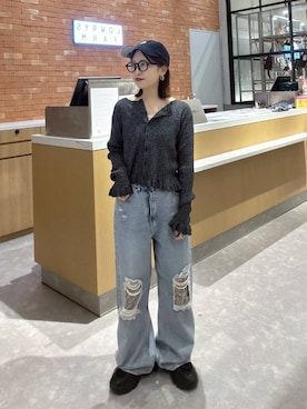 「LOWRYS FARM（ローリーズファーム）のアイテム（スニーカー）」を使った、ヒトミさん（レディース・146cm）の秋コーディネート
