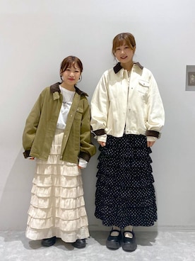 「LOWRYS FARM（ローリーズファーム）のハンティングジャケット  573006（その他アウター）」を使った、ヒトミさん（レディース・146cm・30代）の秋コーディネート