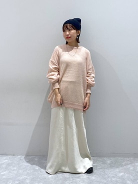 「アイテム（ニットキャップ/ビーニー）」を使った、ヒトミさん（レディース・146cm・30代）の秋コーディネート