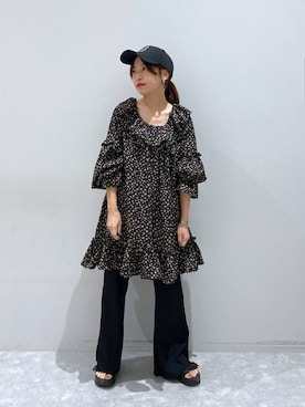 「アイテム（キャップ）」を使った、ヒトミさん（レディース・146cm・30代）の夏コーディネート
