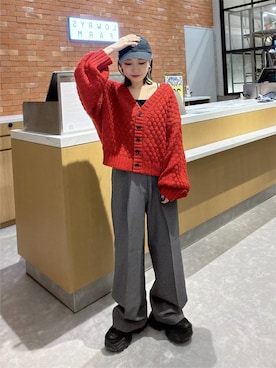 「LOWRYS FARM（ローリーズファーム）のアイテム（その他パンツ）」を使った、ヒトミさん（レディース・146cm）の秋コーディネート