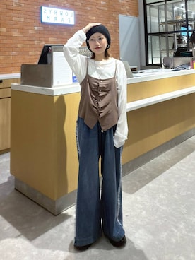 「LOWRYS FARM（ローリーズファーム）のアイテム（スニーカー）」を使った、ヒトミさん（レディース・146cm）の夏コーディネート