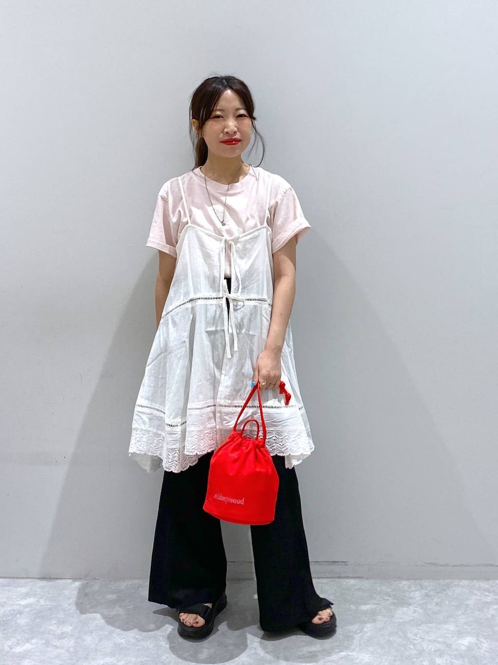 LOWRYS FARM｜2WAYコットンレースミニワンピース | Rakuten