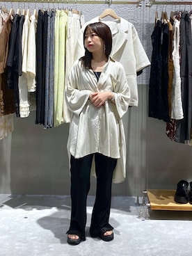「アイテム（シャツ/ブラウス）」を使った、ヒトミさん（レディース・146cm・30代）の夏コーディネート