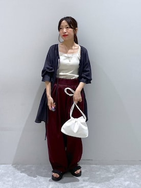 「アイテム（パンツ）」を使った、ヒトミさん（レディース・146cm・30代）の夏コーディネート