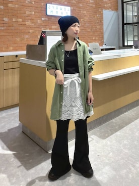 「LOWRYS FARM（ローリーズファーム）のアイテム（スニーカー）」を使った、ヒトミさん（レディース・146cm）の夏コーディネート