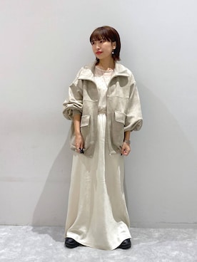 「アイテム（ブルゾン）」を使った、ヒトミさん（レディース・146cm）の秋コーディネート