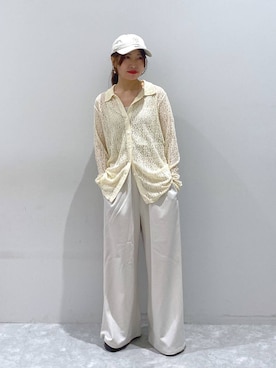 「アイテム（キャップ）」を使った、ヒトミさん（レディース・146cm・30代）の夏コーディネート