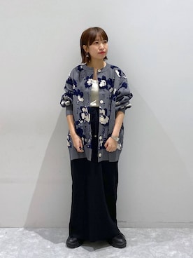 「アイテム（タンクトップ）」を使った、ヒトミさん（レディース・146cm・30代）の秋コーディネート