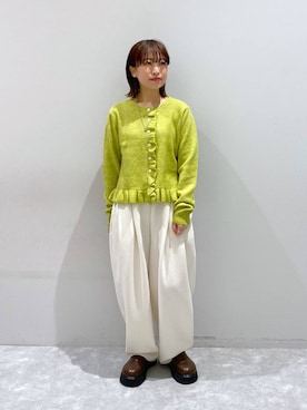 「アイテム（サンダル）」を使った、ヒトミさん（レディース・146cm・30代）の秋コーディネート