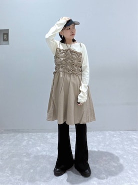 「LOWRYS FARM（ローリーズファーム）のアイテム（その他パンツ）」を使った、ヒトミさん（レディース・146cm）の秋コーディネート
