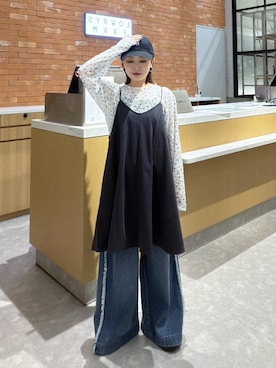 「LOWRYS FARM（ローリーズファーム）のアイテム（スニーカー）」を使った、ヒトミさん（レディース・146cm）の夏コーディネート