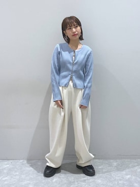 「アイテム（スウェットパンツ）」を使った、ヒトミさん（レディース・146cm・30代）の秋コーディネート