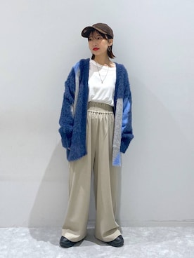 「アイテム（帽子、ブラウン系）」を使った、ヒトミさん（レディース・146cm）の秋コーディネート